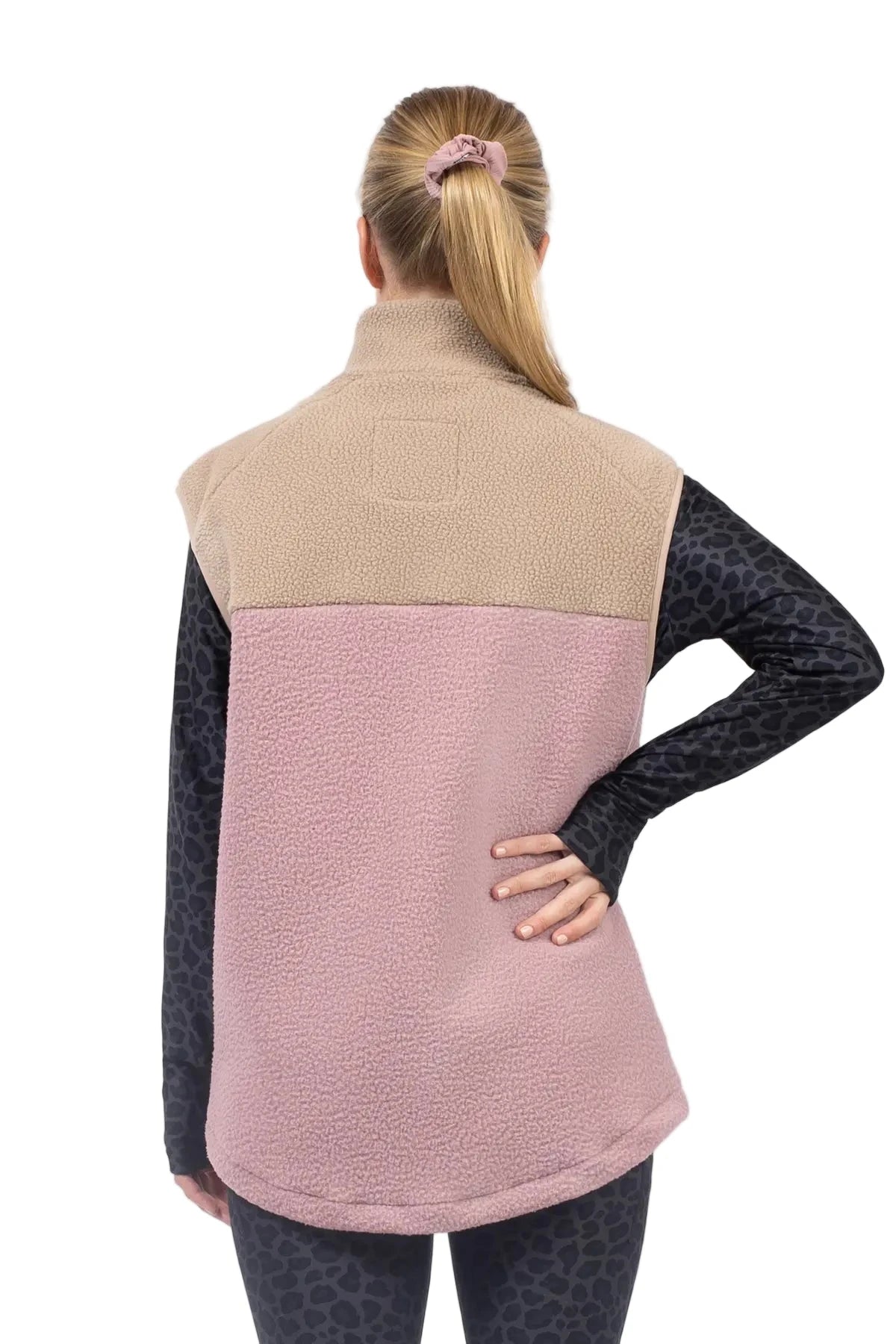 EIVY Women's Lumberjackie Sherpa Vest Sand/Faded Windrose Women's Vests Eivy