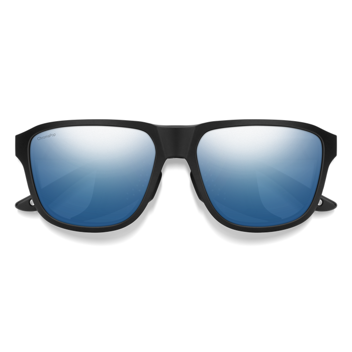 SMITH Embark Matte Black -ChromaPop Blue Mirror Polarized Sunglasses Sunglasses Smith