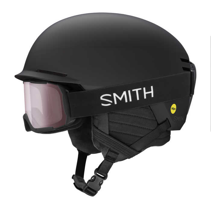 SMITH Youth Scout JR. MIPS Snow Helmet Matte Black Youth Snow Helmets Smith