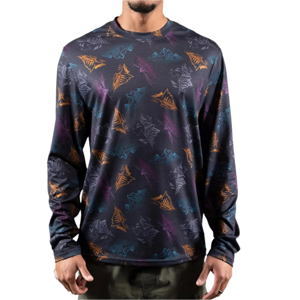 JONES Recycled Long Sleeve Tech T-Shirt Granite Grey Men's Base Layers Jones Snowboards