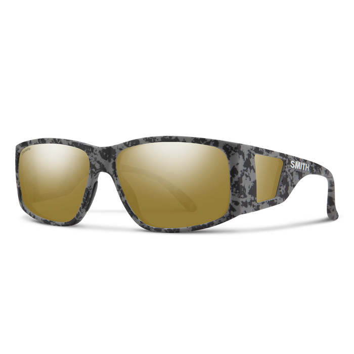 SMITH Monroe Peak Matte Gray Marble - ChromaPop Bronze Polarized Sunglasses Sunglasses Smith 
