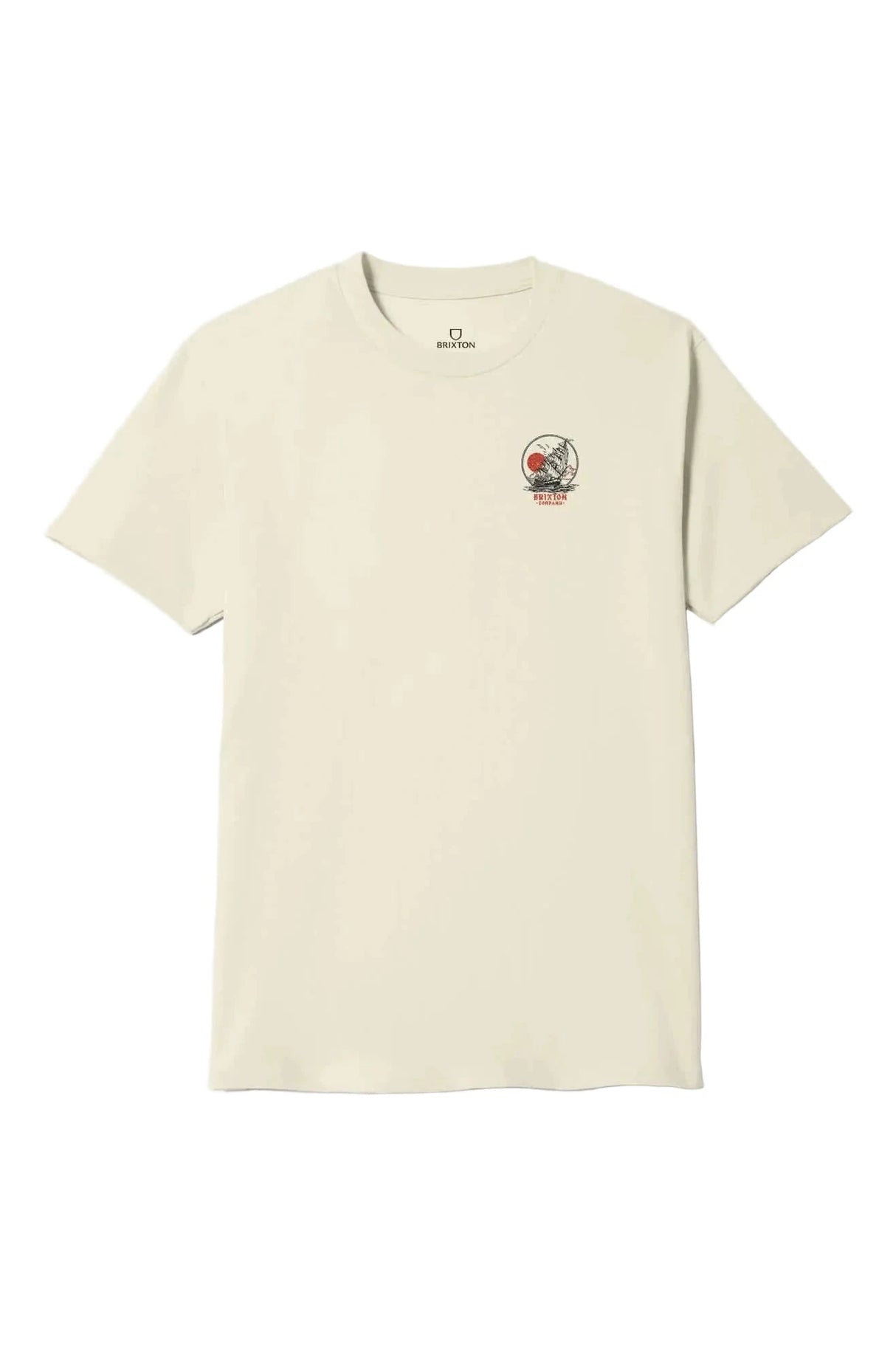 BRIXTON High Standards Standard T-Shirt Cream Men's Short Sleeve T-Shirts Brixton