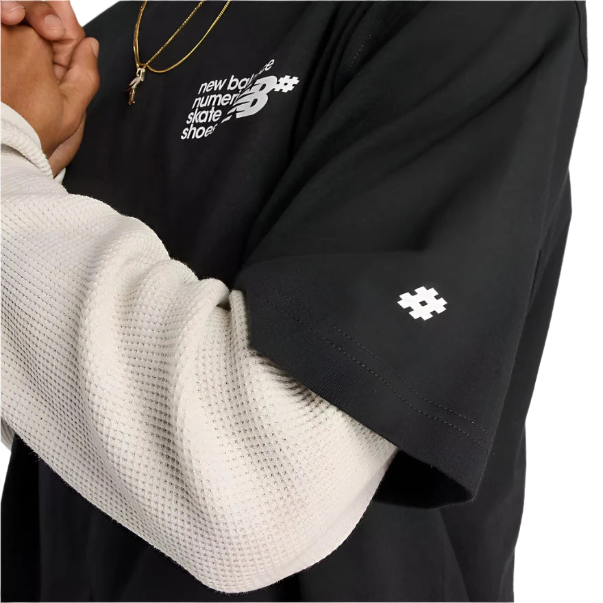 NB NUMERIC Small Logo Jersey T-Shirt Black Men's Short Sleeve T-Shirts New Balance