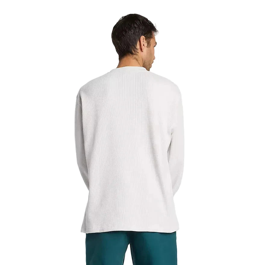 NB NUMERIC Waffle Knit Long Sleeve Grey Matter Men's Long Sleeve T-Shirts New Balance
