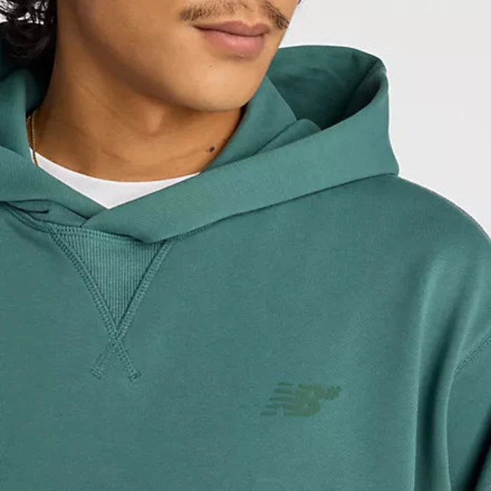 NB Numeric French Terry Hoodie New Spruce Men's Pullover Hoodies New Balance