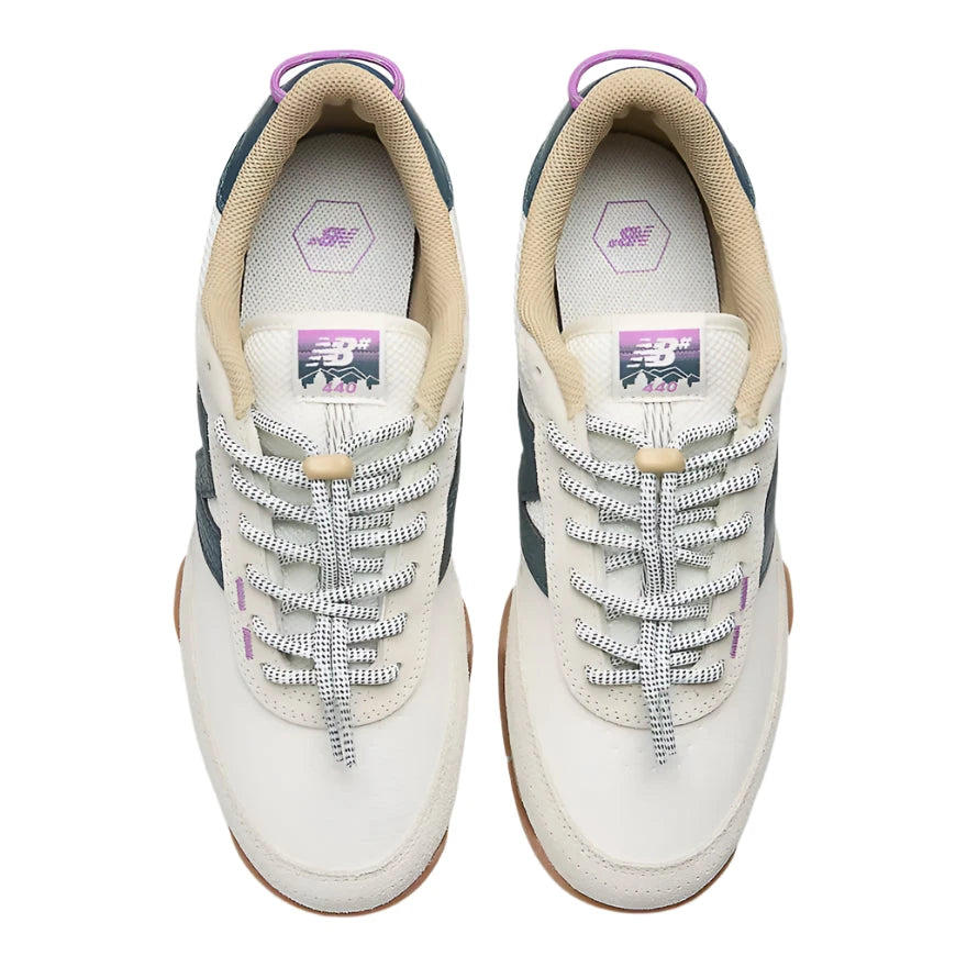 NB NUMERIC Women's 440 V2 Trail Low Shoes Sea Salt/Deep Ocean Women's Skate Shoes New Balance