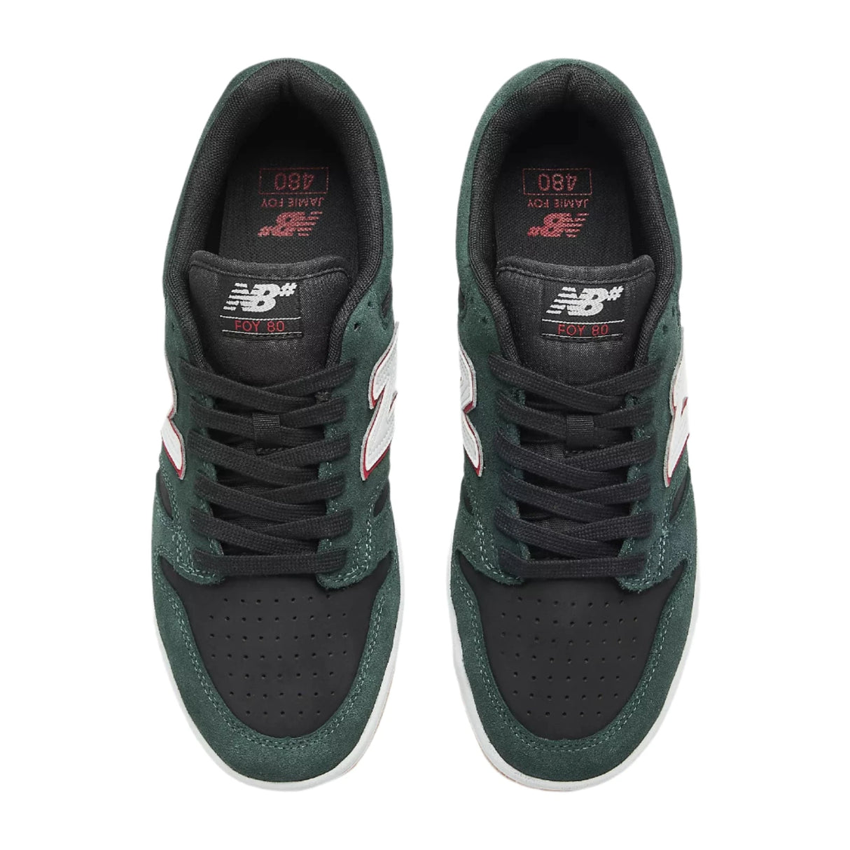 NB NUMERIC Jamie Foy X 480 Shoes Forest Green/Black Men's Skate Shoes New Balance