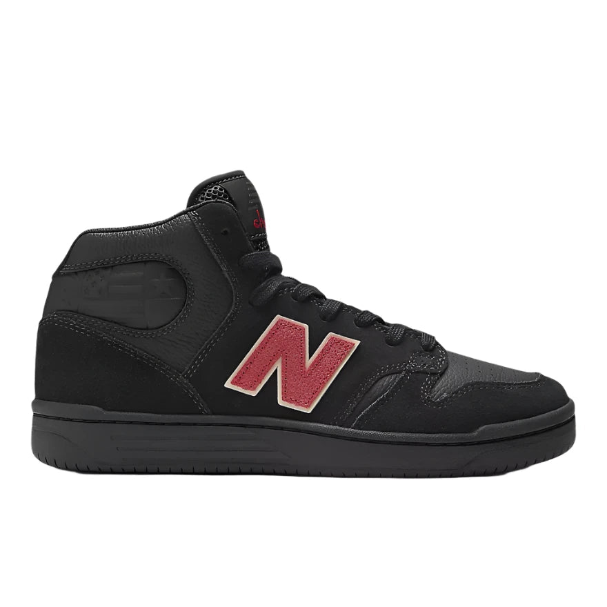 NB NUMERIC 480 High Shoes Black/Red Men's Skate Shoes New Balance