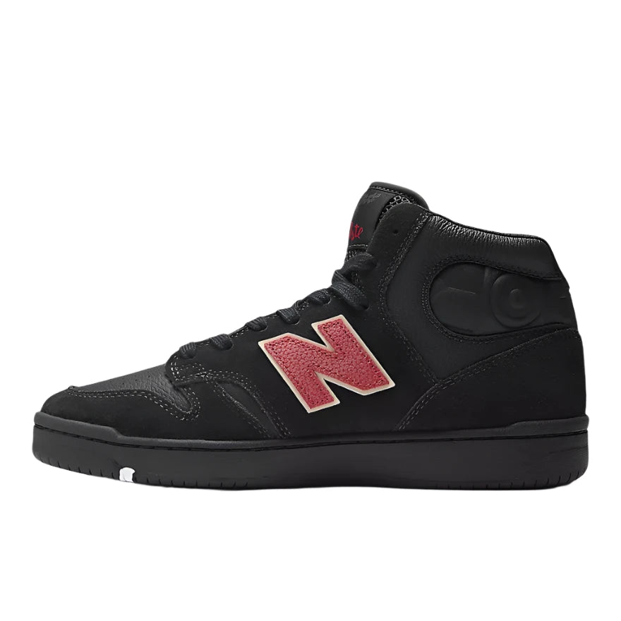 NB NUMERIC 480 High Shoes Black/Red Men's Skate Shoes New Balance