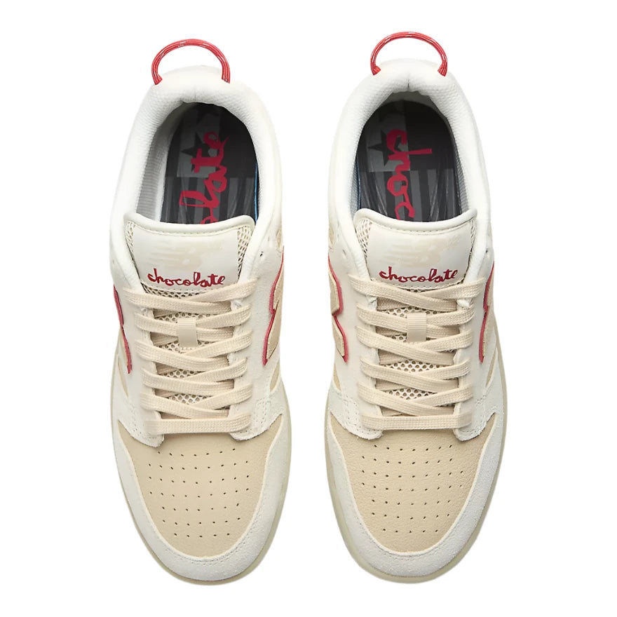 NB NUMREIC 480 Shoes Sea Salt/Red Men's Skate Shoes New Balance