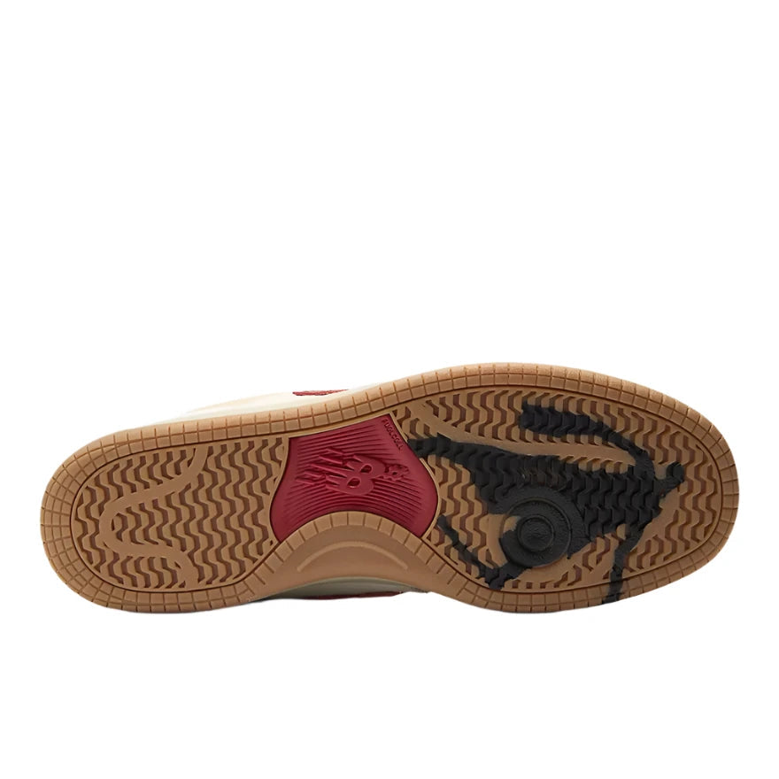 NB NUMREIC 480 Shoes Sea Salt/Red Men's Skate Shoes New Balance