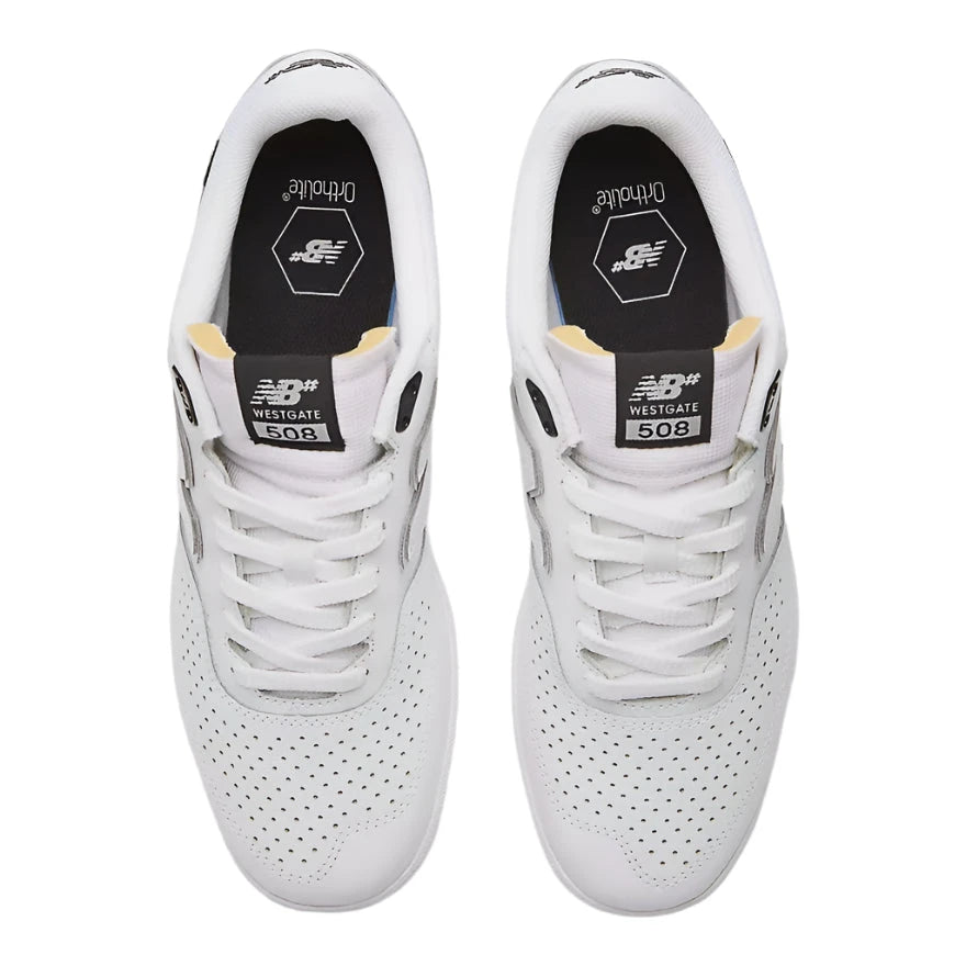 NB NUMERIC Brandon Westgate 508 Shoes White/Grey Men's Skate Shoes New Balance