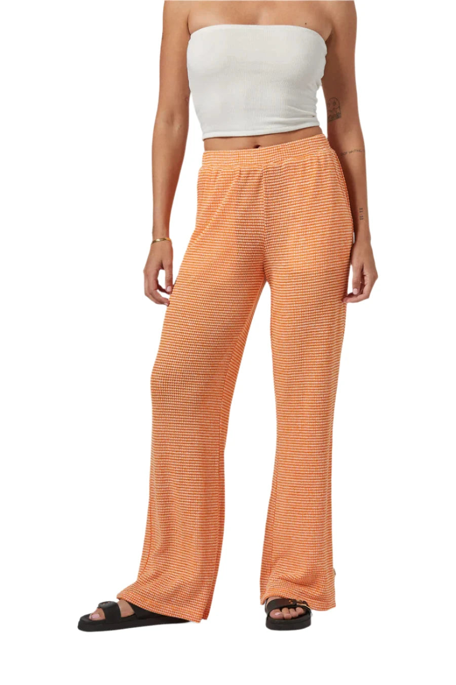 BRIXTON Women's Maude Mesh Lounge Pants Tangerine Women's Pants Brixton
