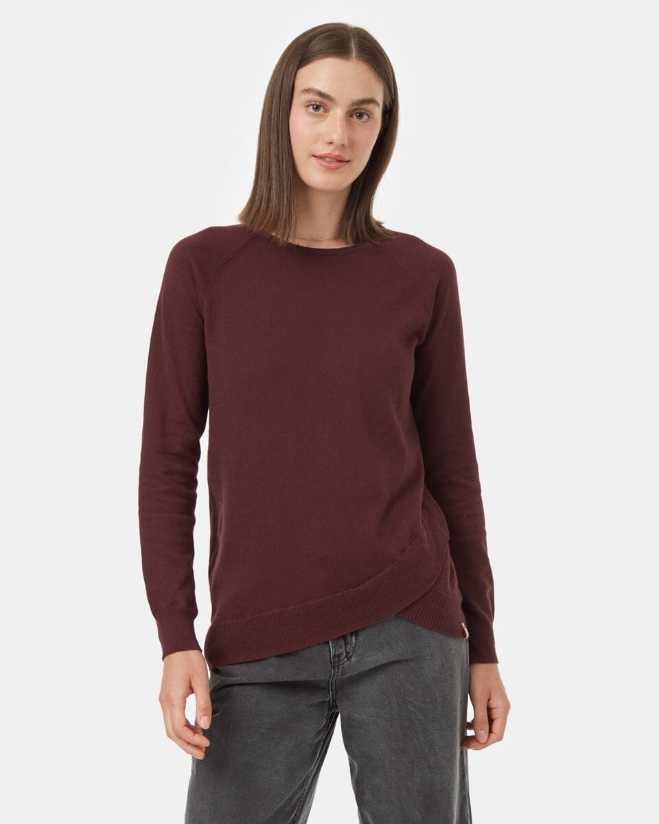 TENTREE Women's Highline Cotton Acre Sweater Mulberry Women's Sweaters Tentree 