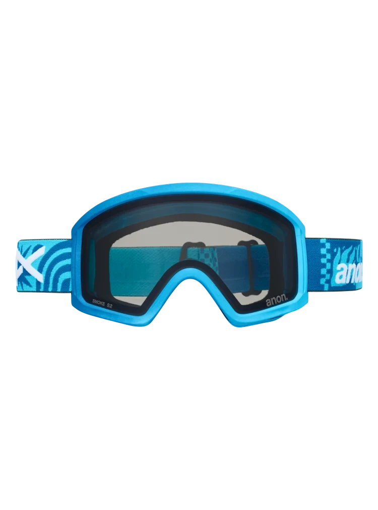 ANON Tracker 2.0 Island Blues - Smoke + Face MFI Face Mask Youth Snow Goggle Snow Goggles Anon