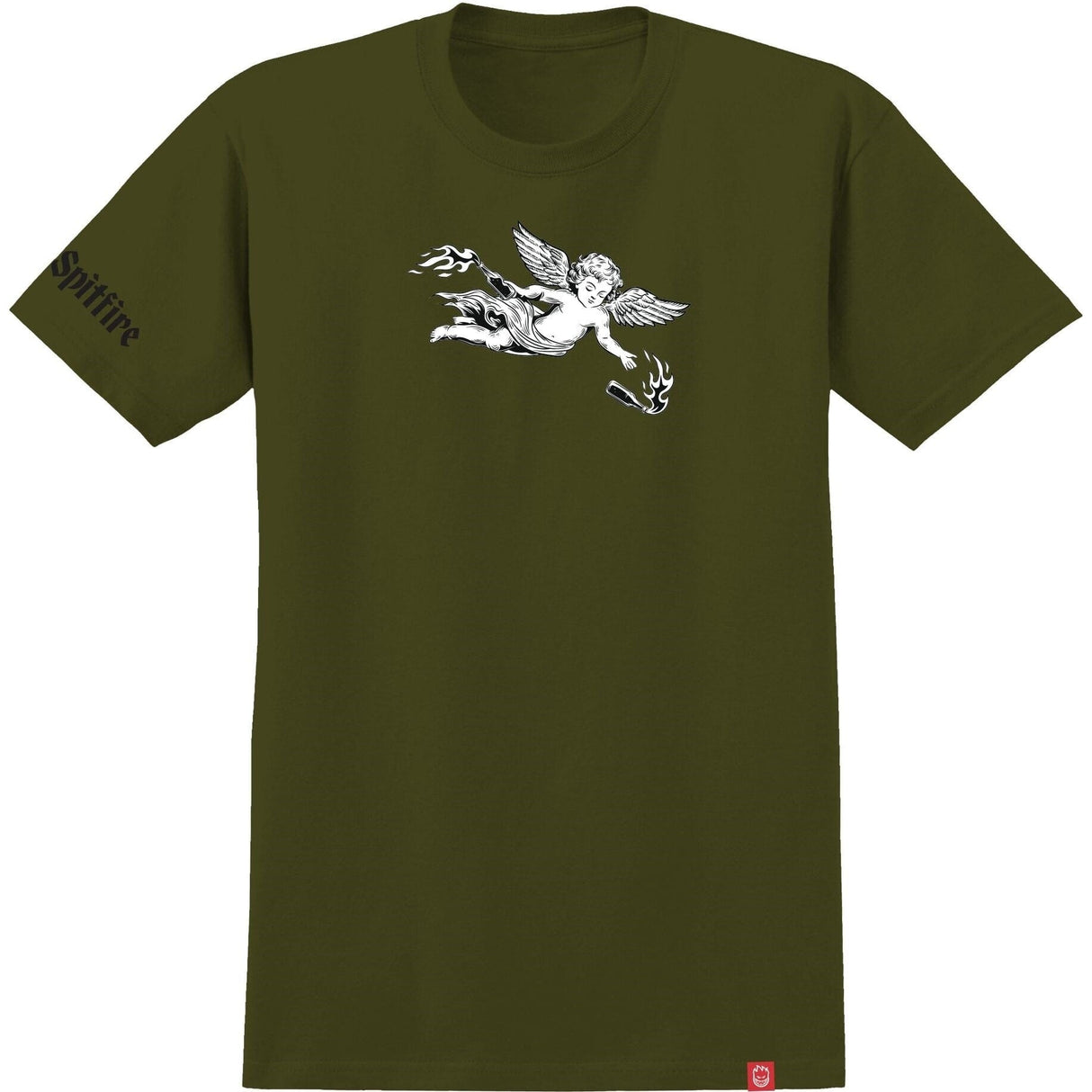 SPITFIRE Molotov T-Shirt Military Green Men's Short Sleeve T-Shirts Spitfire