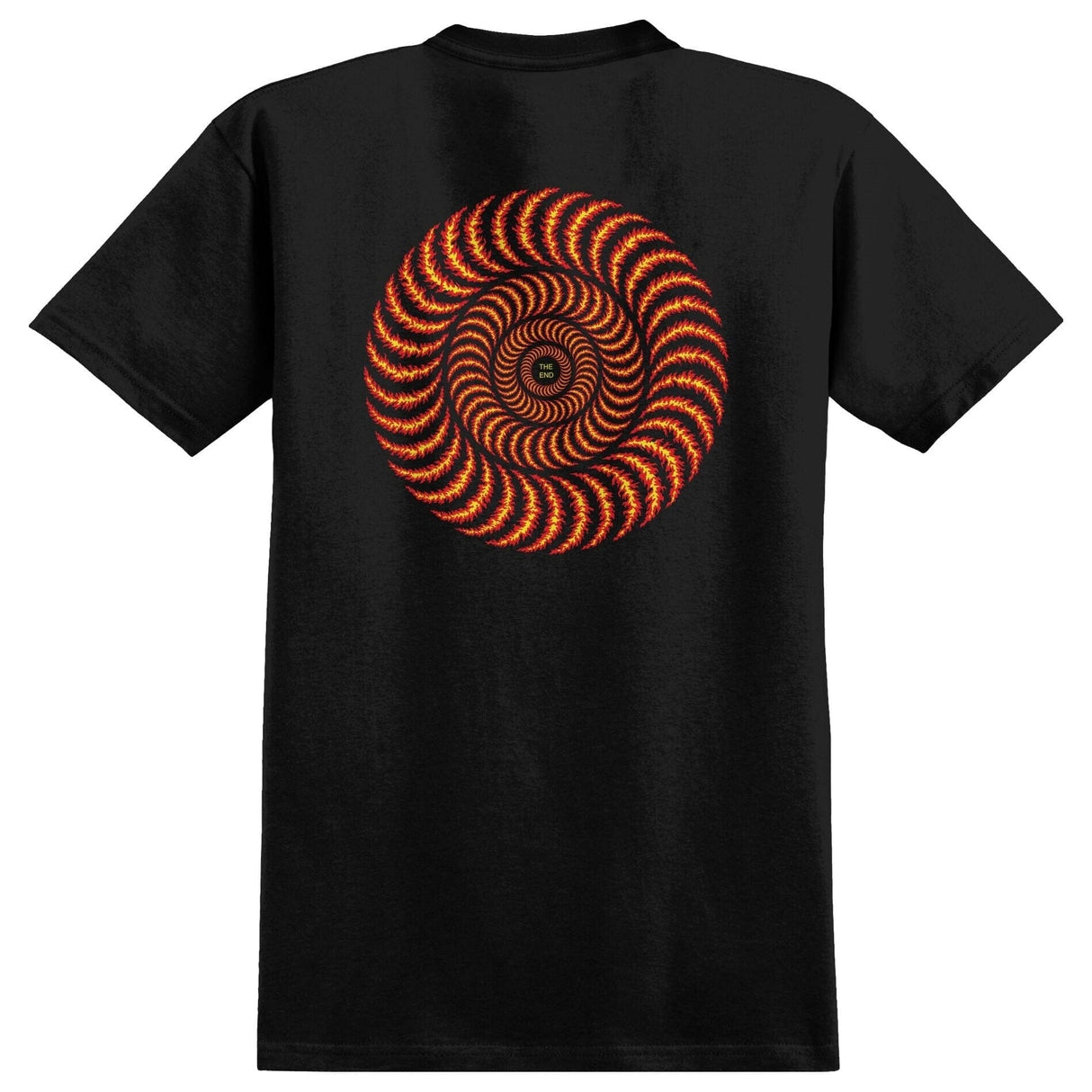 SPITFIRE OG Classic Flame T-Shirt Black/Red/Yellow Men's Short Sleeve T-Shirts Spitfire