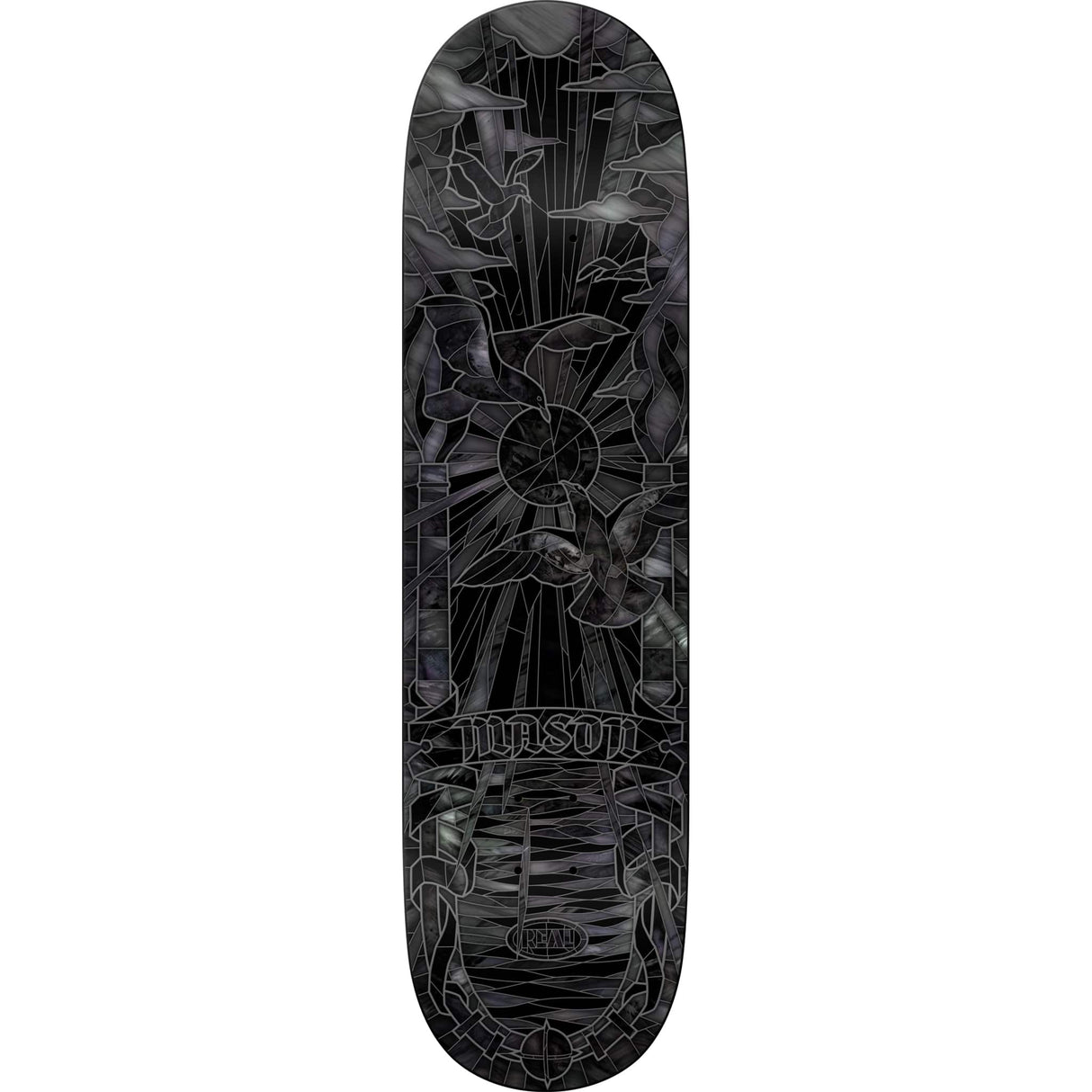 REAL Mason Black Sunday Cathedral 8.06 Skateboard Deck