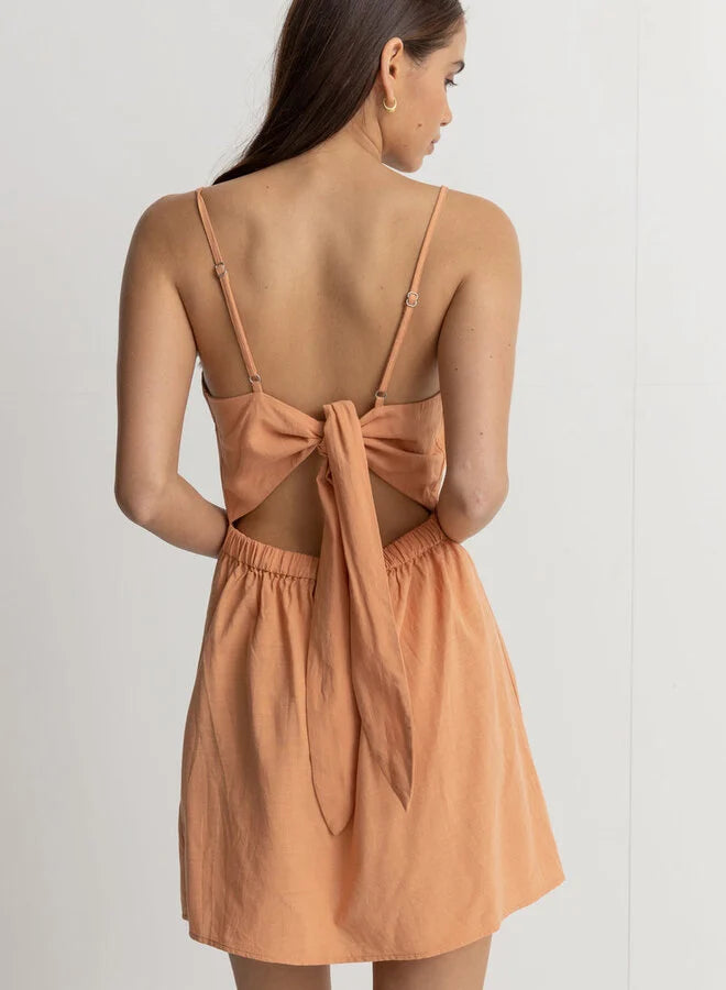 RHYTHM Women's Sundown Mini Dress Peach Women's Dresses Rhythm