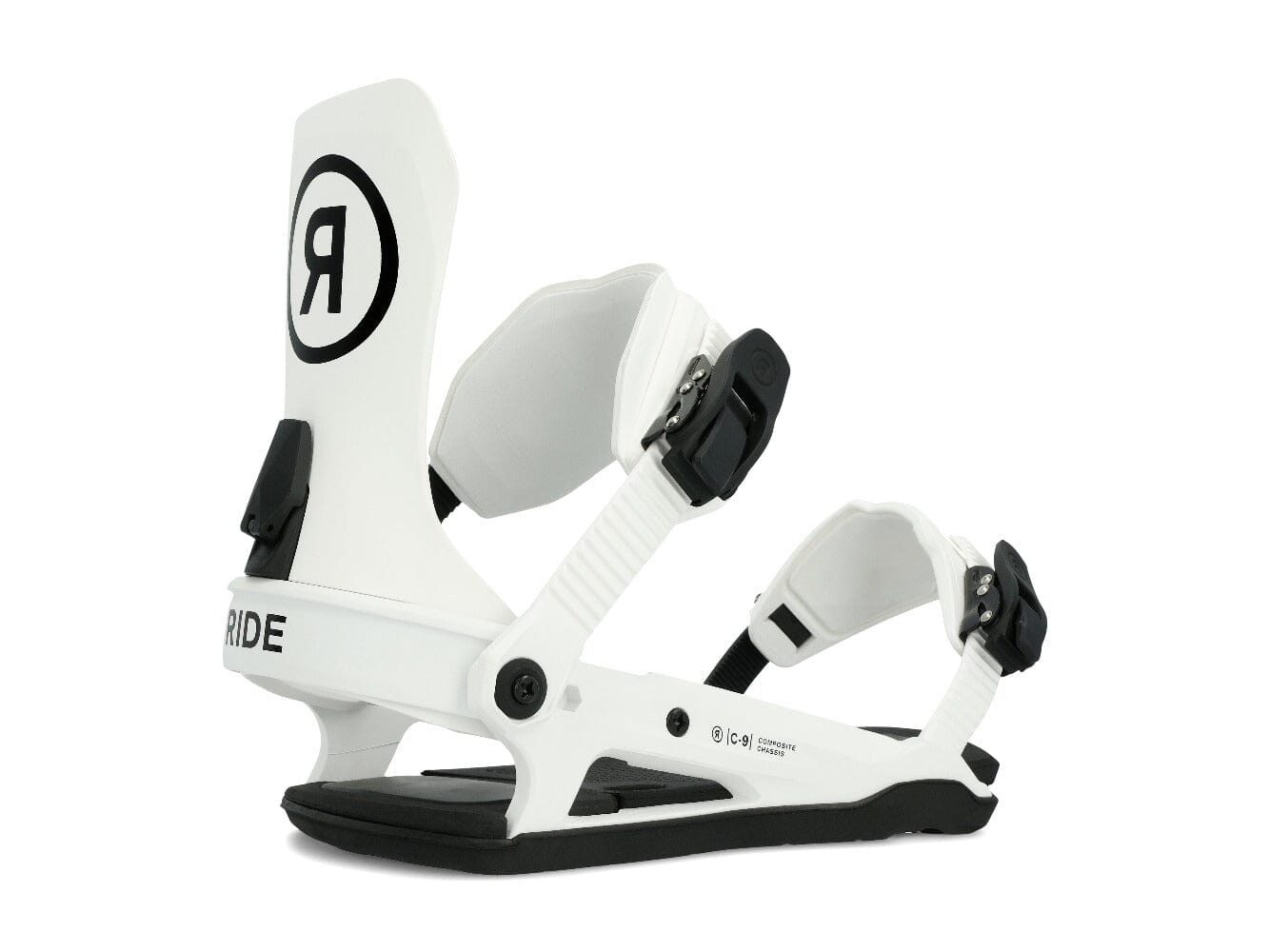 RIDE C-9 Snowboard Bindings White 2024 Men's Snowboard Bindings Ride 