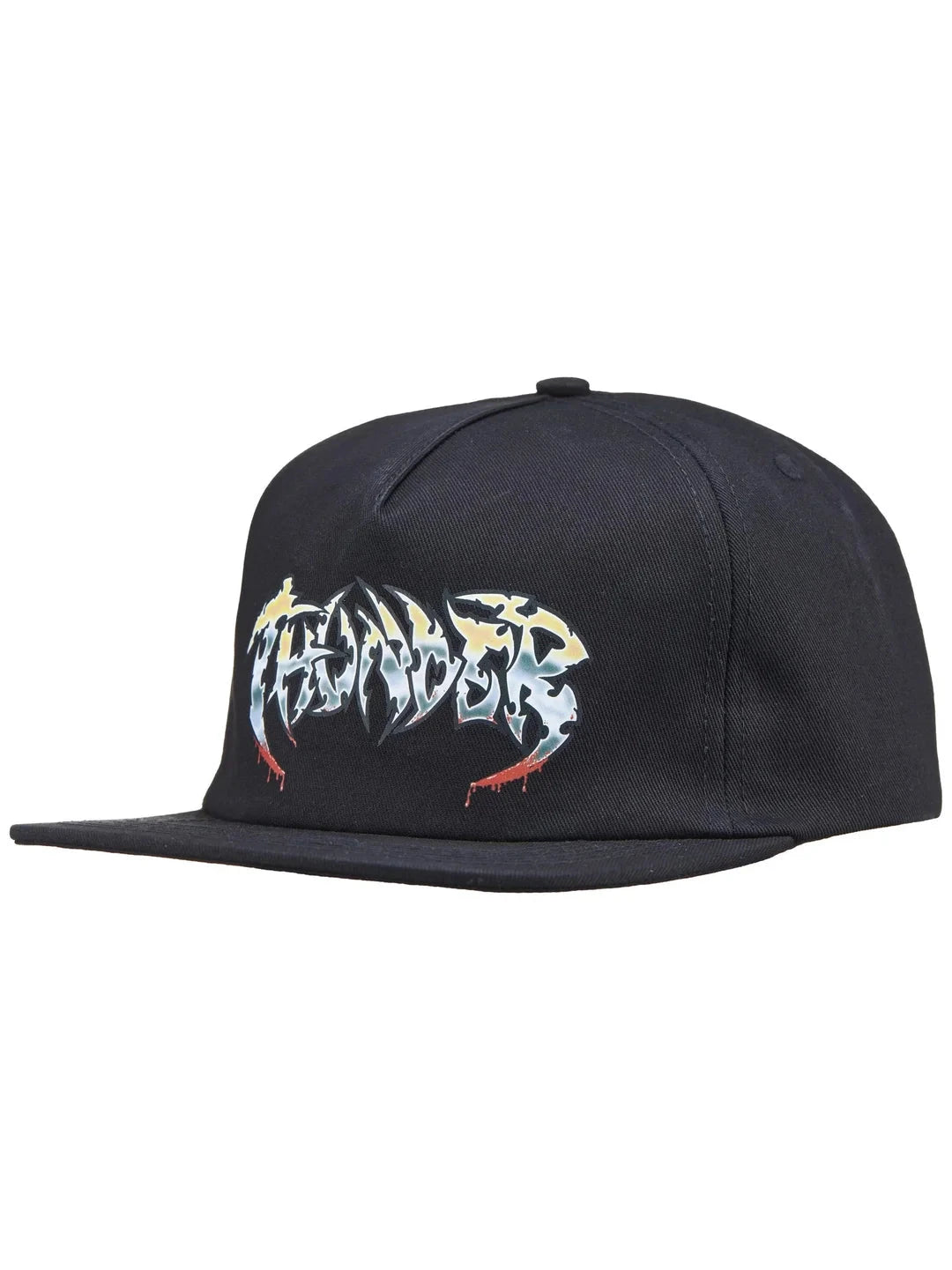 THUNDER Severed Snapback Hat Black Men's Hats Thunder