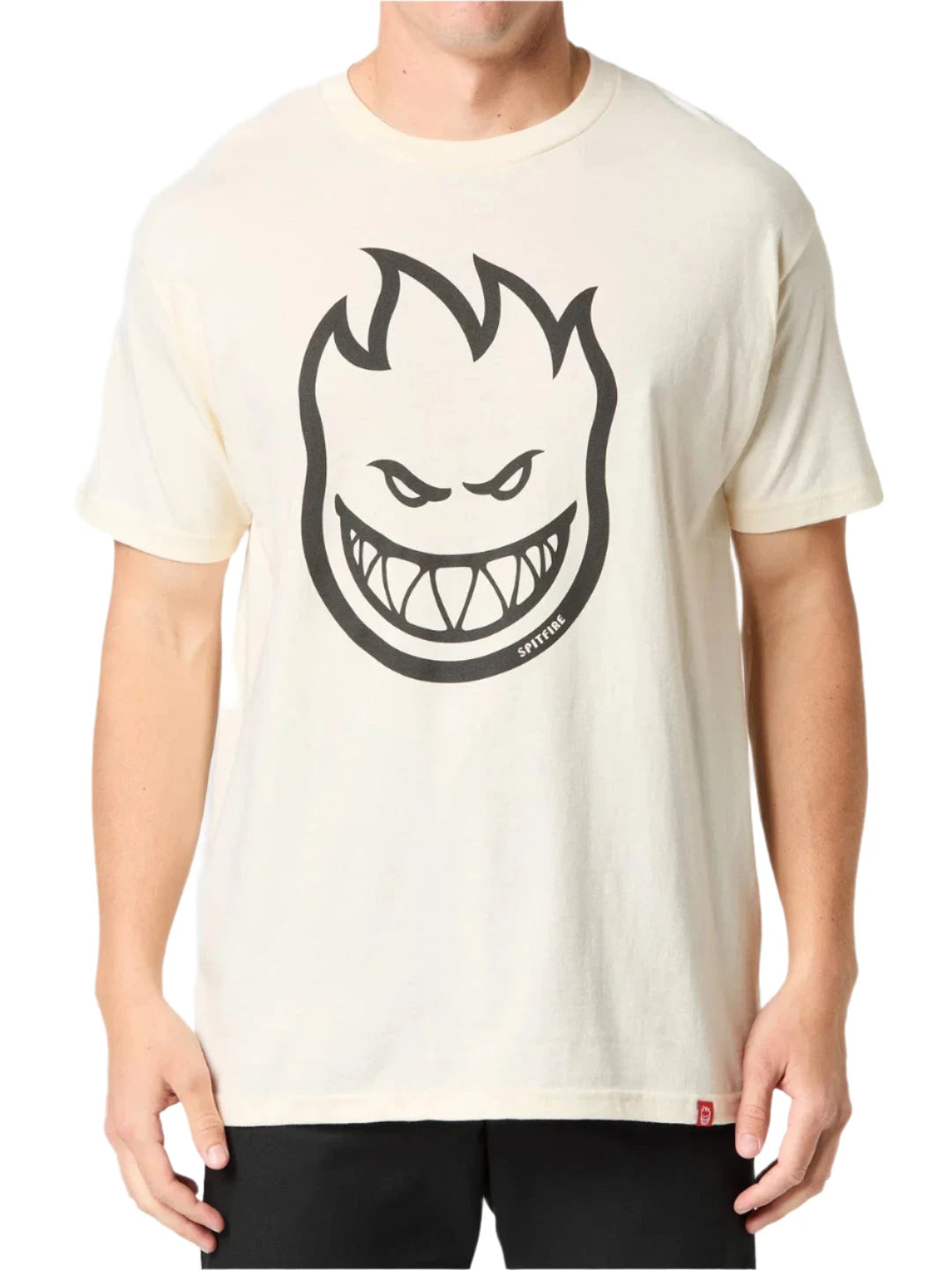 SPITFIRE Bighead T-Shirt Cream Men's Short Sleeve T-Shirts Spitfire