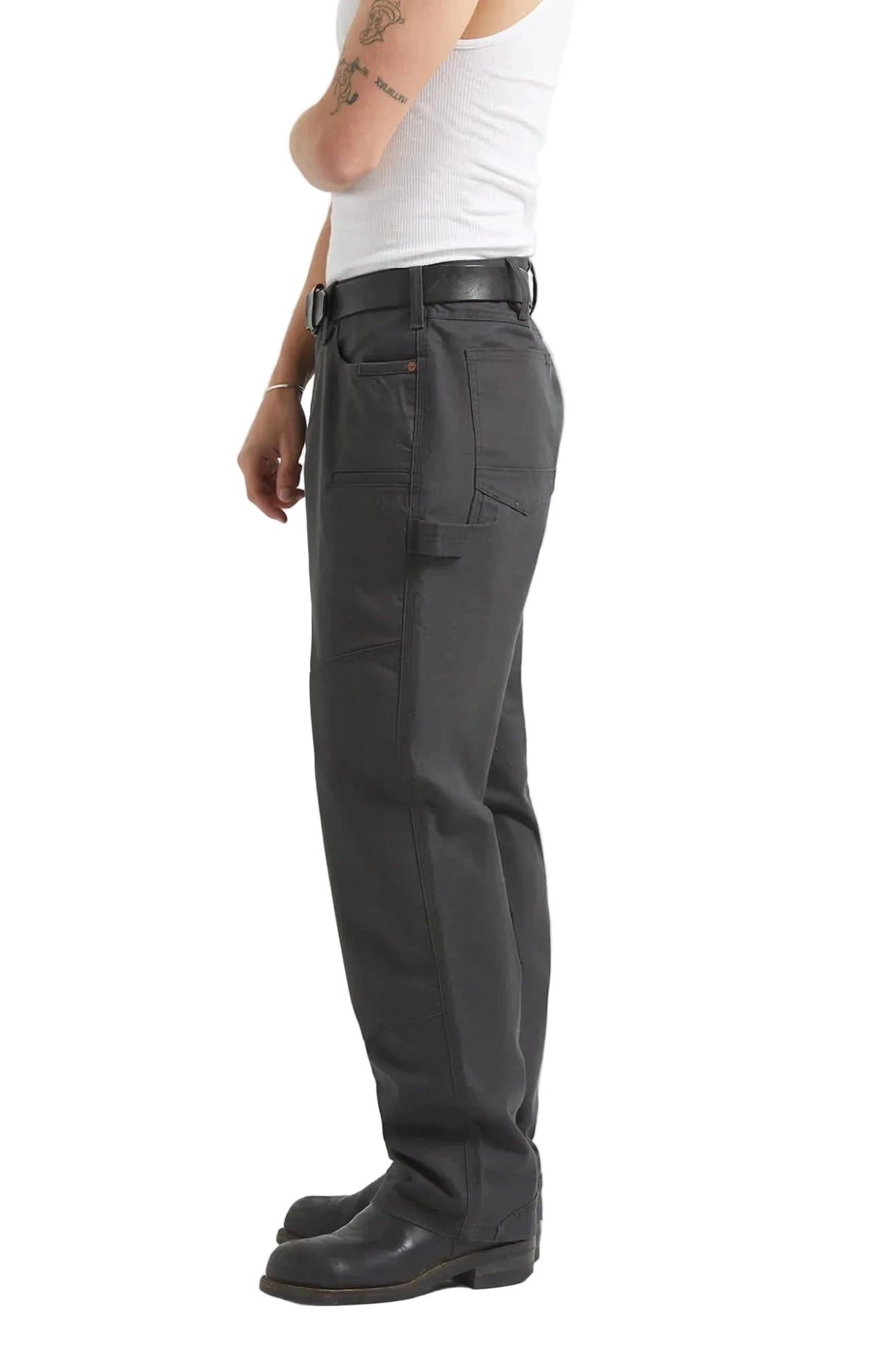 BRIXTON Builders Carpenter Pant Washed Black Men's Pants Brixton