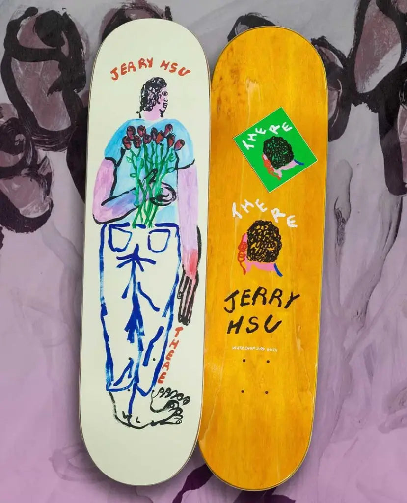 THERE Jerry Hsu ILYSM Guest Pro 8.5 Skateboard Deck Skateboard Decks There