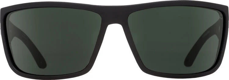 SPY Rocky Matte Black - Happy Gray Green Sunglasses Sunglasses Spy