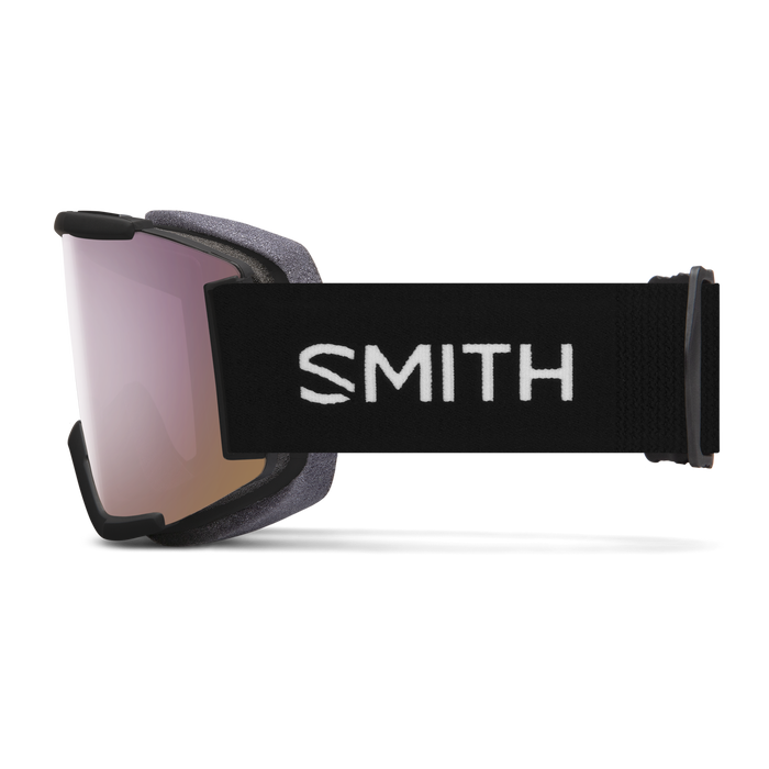 SMITH Squad Black - ChromaPop Everyday Rose Gold Mirror + Clear Snow Goggle Snow Goggles Smith
