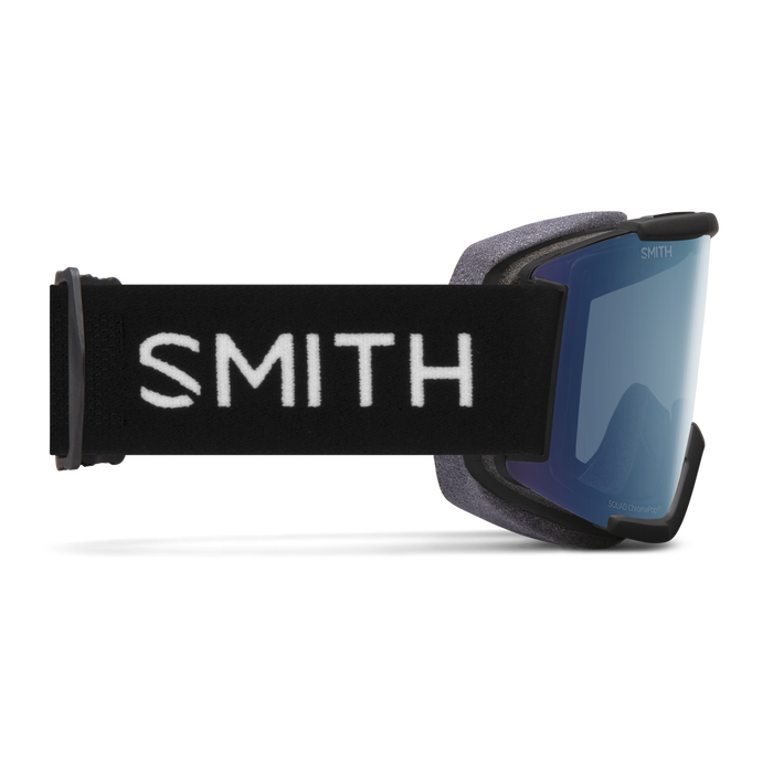 SMITH Squad Black - ChromaPop Everyday Blue Mirror + Yellow Snow Goggle Snow Goggles Smith