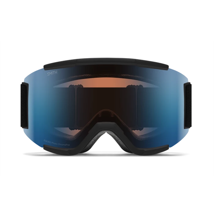 SMITH Squad Black - ChromaPop Pro Photochromic Blue Mirror Snow Goggle Snow Goggles Smith