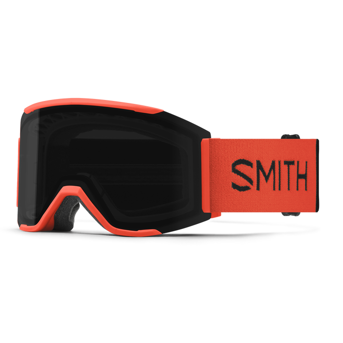 SMITH Squad Mag Poppy - ChromaPop Sun Black + ChromaPop Storm Blue Sensor Mirror Snow Goggle Snow Goggles Smith