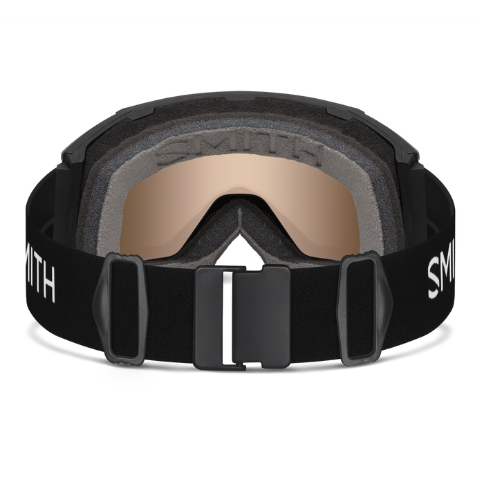 SMITH Squad MAG Black - ChromaPop Pro Photochromic Gold Mirror + ChromaPop Storm Blue Sensor Mirror Snow Goggle Snow Goggles Smith