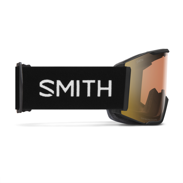 SMITH Squad MAG Black - ChromaPop Pro Photochromic Gold Mirror + ChromaPop Storm Blue Sensor Mirror Snow Goggle Snow Goggles Smith