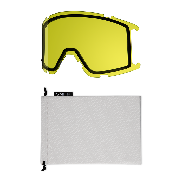 SMITH Squad S Black - ChromaPop Everyday Blue Mirror + Yellow Snow Goggle Snow Goggles Smith