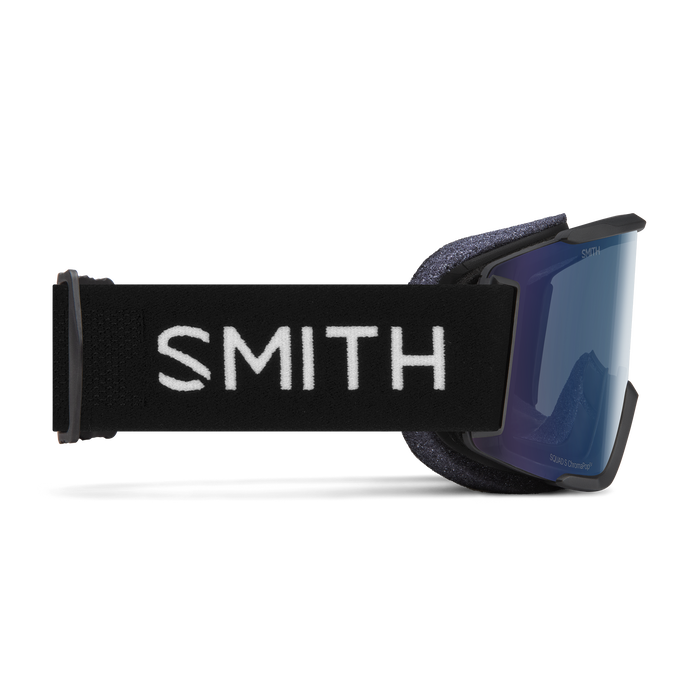 SMITH Squad S Black - ChromaPop Everyday Blue Mirror + Yellow Snow Goggle Snow Goggles Smith