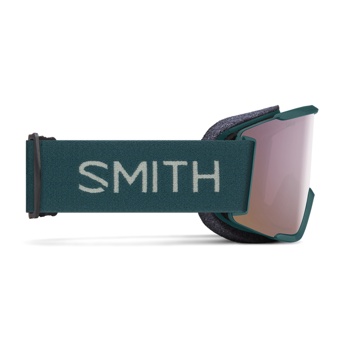 SMITH Squad S Malachite - ChromaPop Everyday Rose Gold Mirror + Clear Snow Goggle Snow Goggles Smith