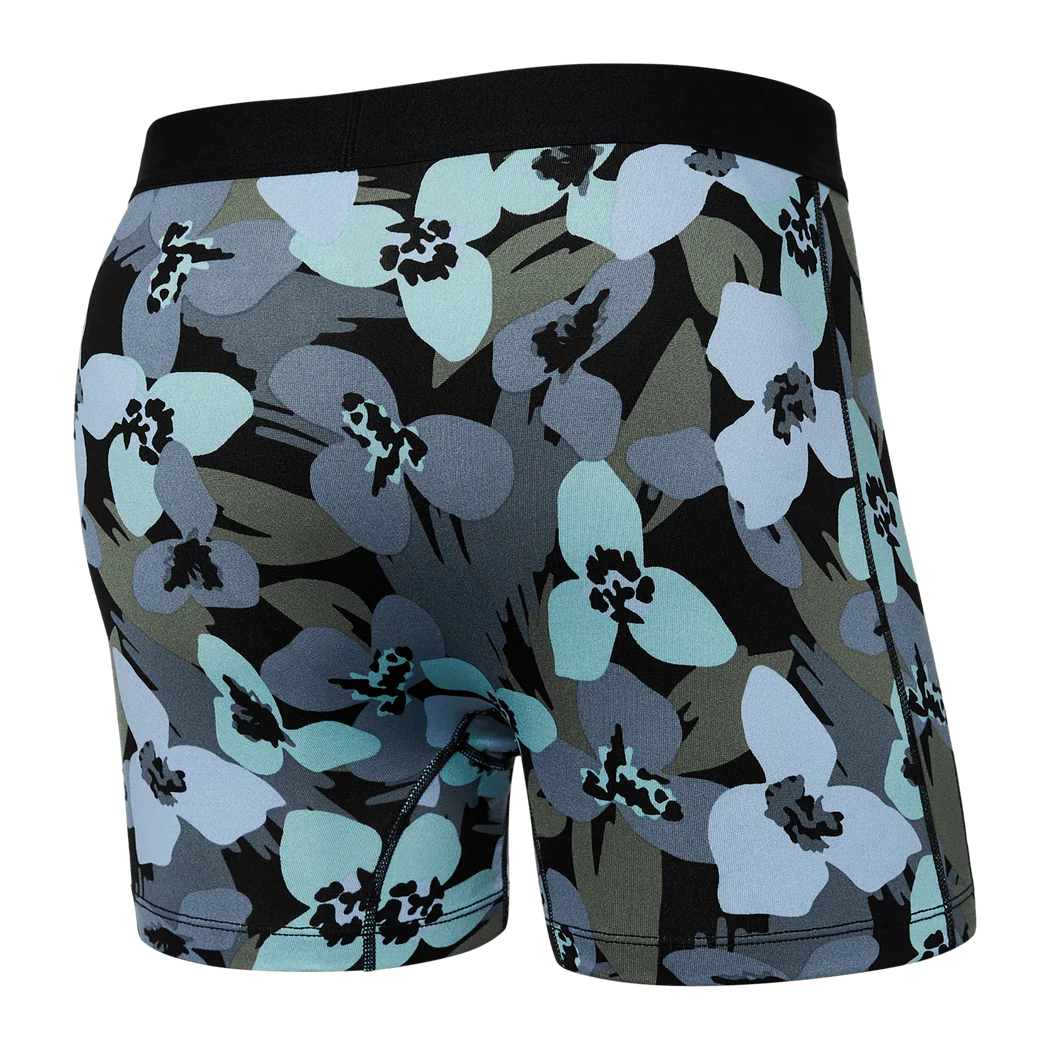 SAXX Daytripper Durable Boxer Brief Underwear Camo Flowers/Blue Fog Men's Underwear Saxx