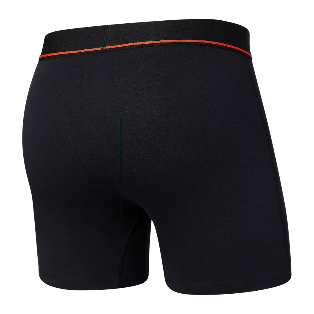 SAXX Non-Stop Stretch Cotton Boxer Brief Underwear Black Men's Underwear Saxx