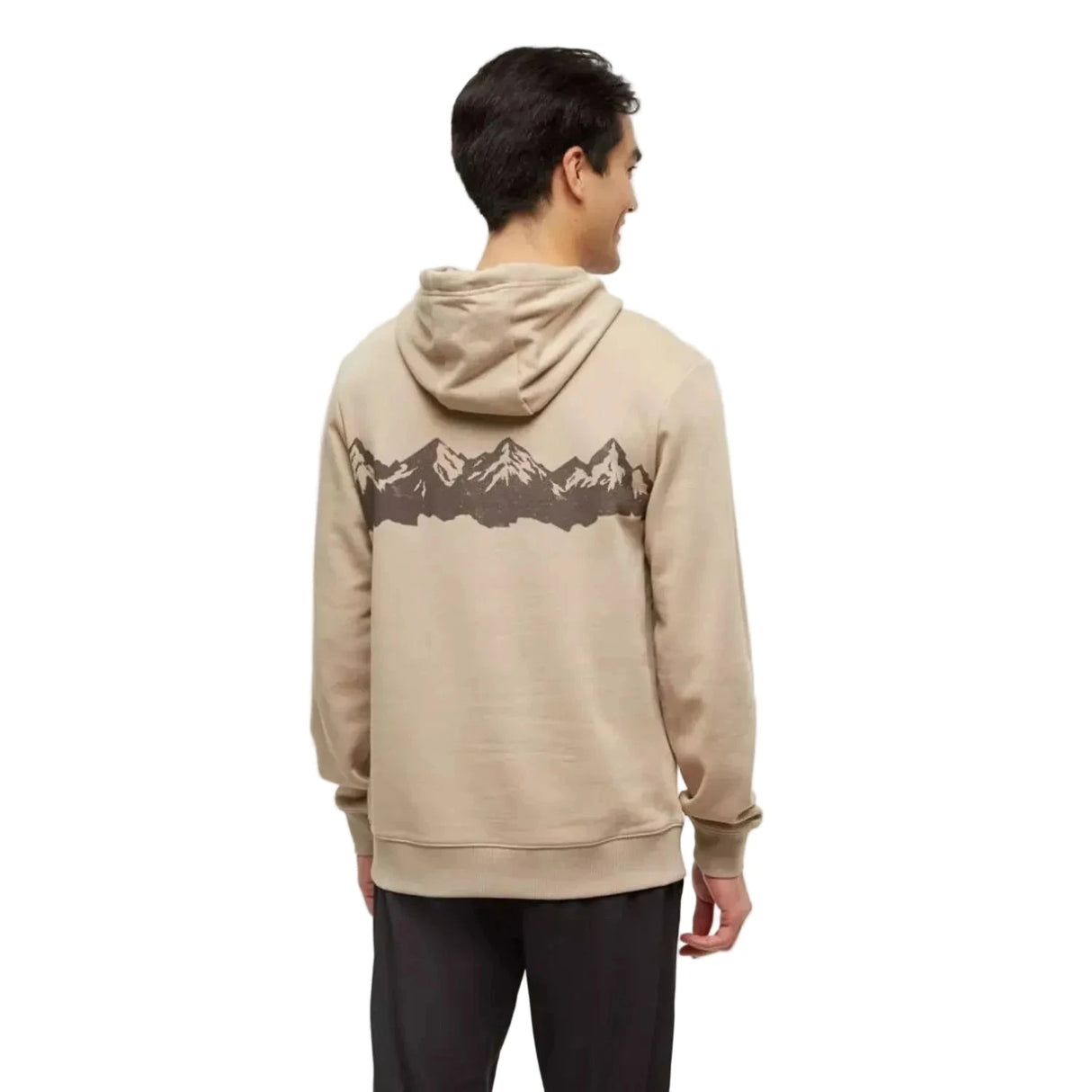 TENTREE Mountain Range Pullover Hoodie Birchwood/Kona Men's Pullover Hoodies Tentree