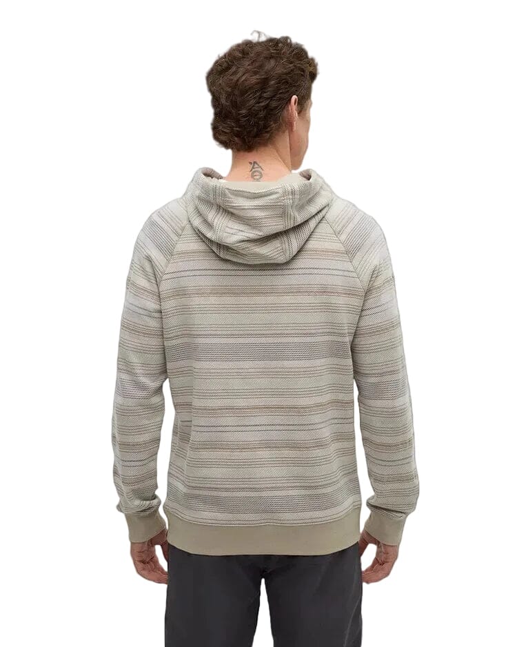 TENTREE Woodrow Hoodie Sand Stone/Multi Stripe Men's Pullover Hoodies Tentree