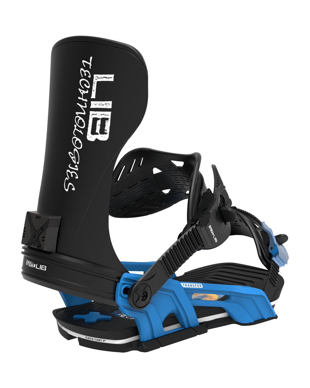 BENT METAL Transfer Snowboard Bindings Blue/Black 2027 Men's Snowboard Bindings Bent Metal