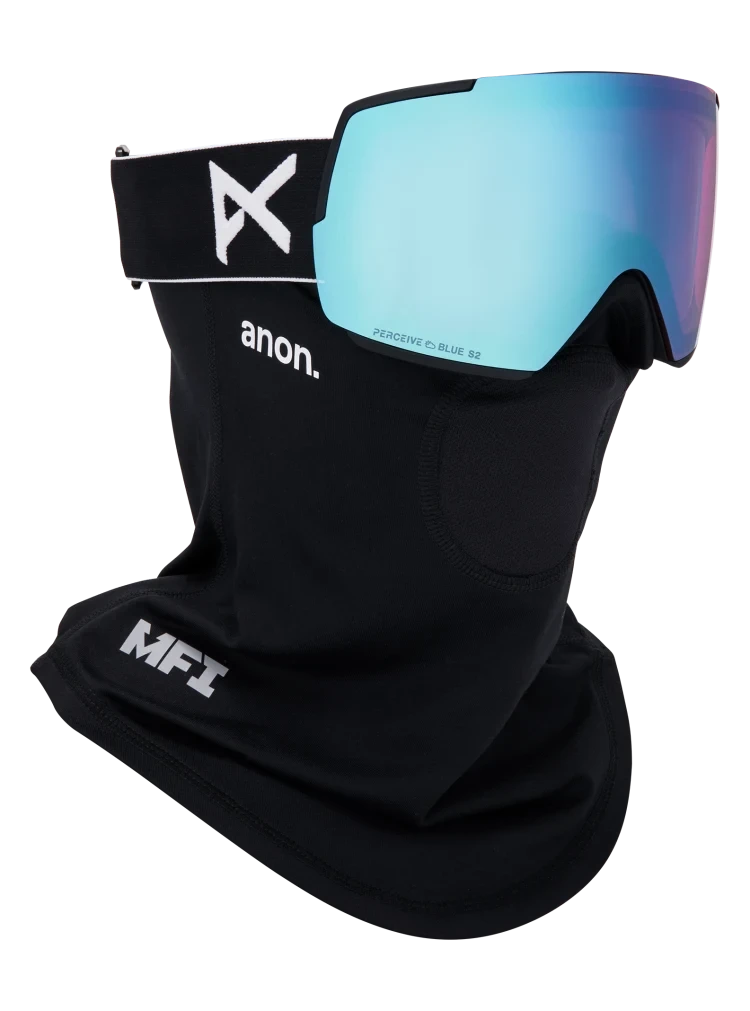 ANON M5 Black - Perceive Variable Blue + Perceive Cloudy Pink + MFI Face Mask Snow Goggle Snow Goggles Anon