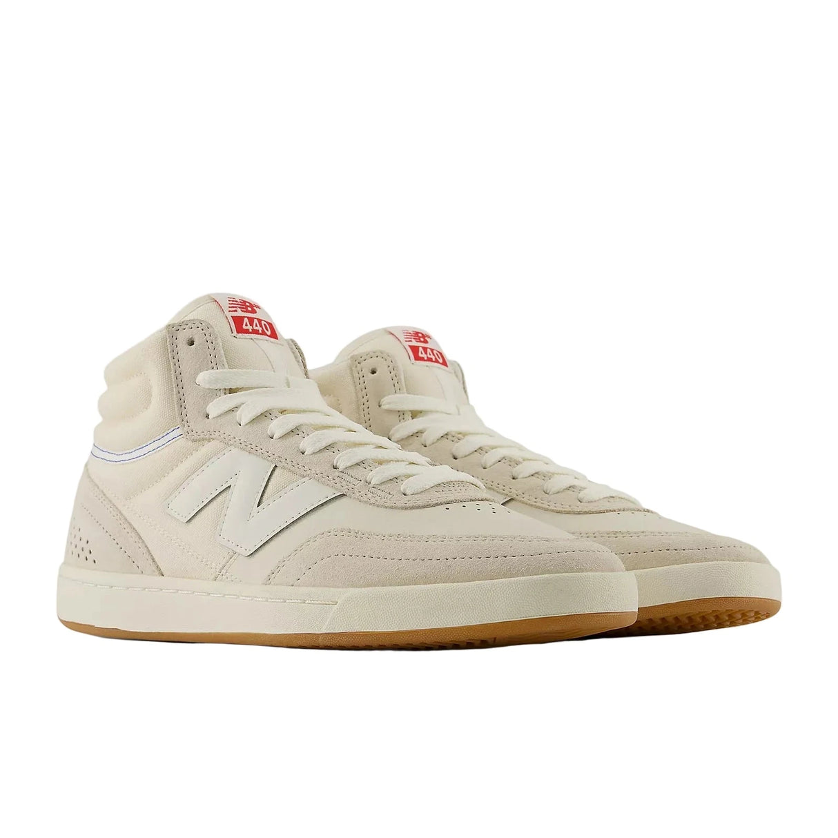 NB NUMERIC 440 High V2 Shoes Timberwolf/NB 103 White Men's Skate Shoes New Balance