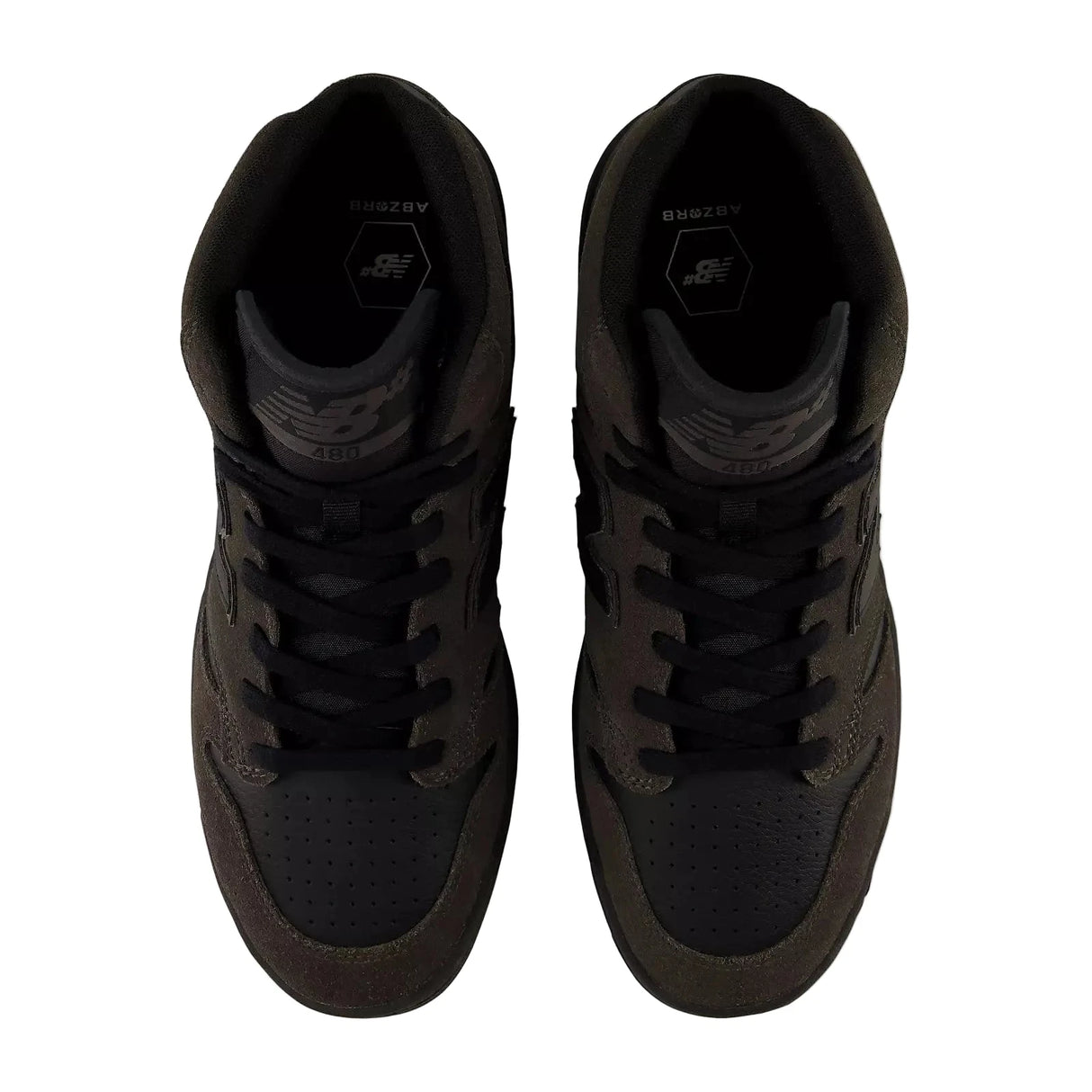 NB NUMERIC 480 High Shoes Black Cement/Black Men's Skate Shoes New Balance