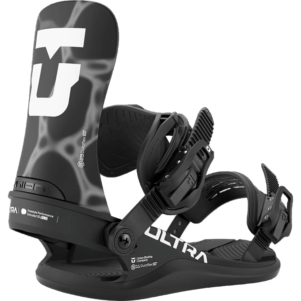 UNION Women's Ultra Snowboard Bindings Black 2027 Women's Snowboard Bindings Union