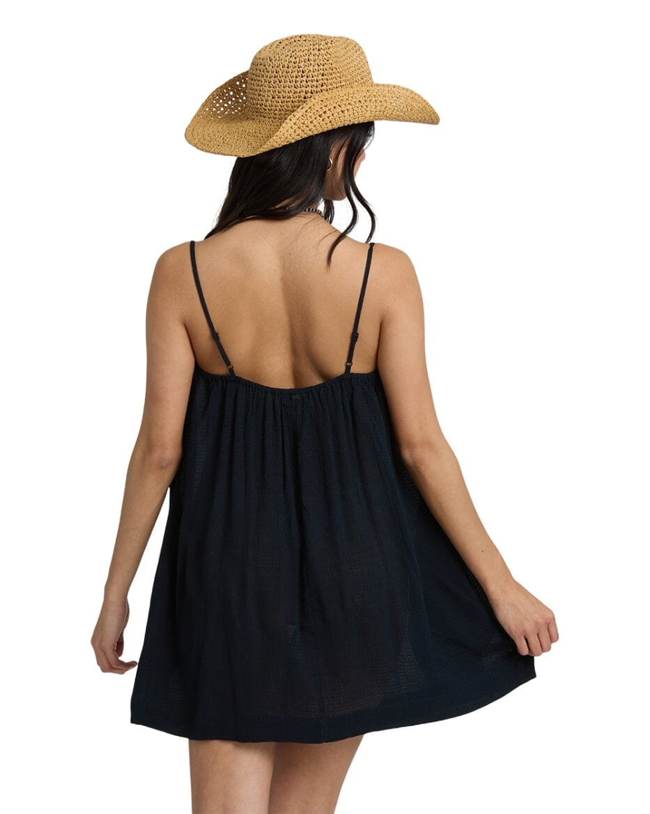 BILLABONG Women's Beach Song Mini Dress Black Sands Women's Dresses Billabong