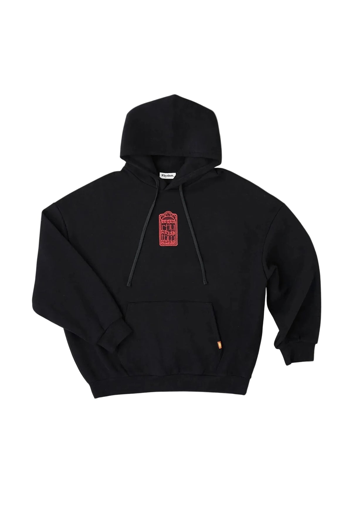 RHYTHM Pressed Petal Hoodie Black Men's Pullover Hoodies Rhythm
