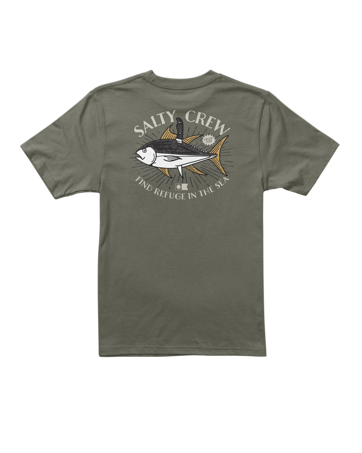 SALTY CREW Boys Omakase T-Shirt Dusty Olive Boy's T-Shirts Salty Crew